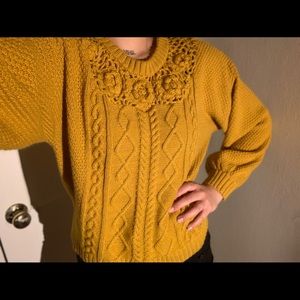 Cute Chunky Mustard Sweater